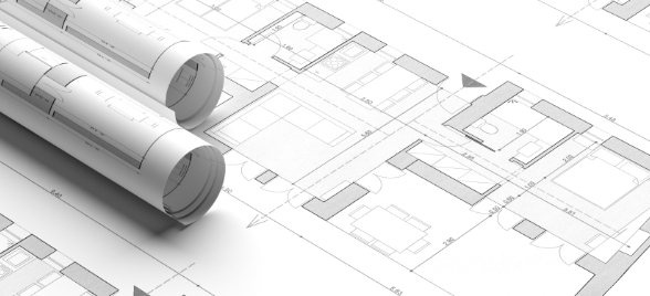 Plan  de construction bâtiment en 2d