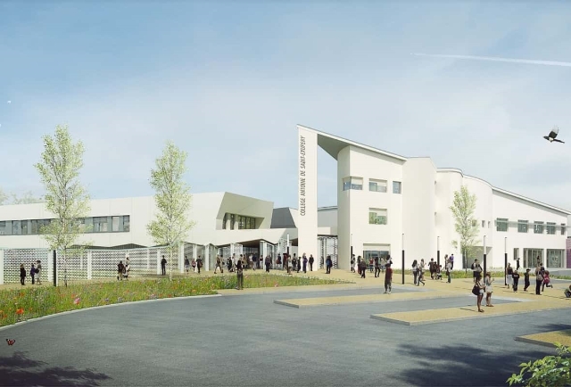 plan d'un college en 3D